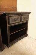 Pair Anglo-Indian Carved Nightstands, Finish Wear