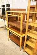 Pair MCM Inlaid Walnut End Tables