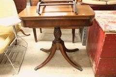 Colonial Revival Mahogany Card Table