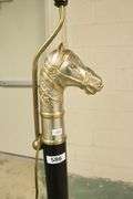 Hollywood Regency Figural Horse Lamp