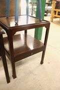 Saybolt Cleland Mahogany Two Tier End Table