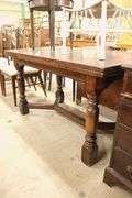 Mannerist Style Oak Extension Dining Table
