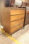 Broyhill Walnut and Laminate Four Drawer Chest