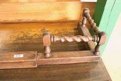 English Arts & Crafts Oak Barley Twist Expandable Fire Finder