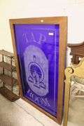 Vintage Etched Glass Tap Room Sign