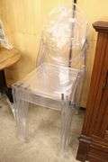 (3) Modern Acrylic Stacking Chairs