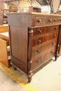 Colonial Revival Empire Style Mahogany Chest
