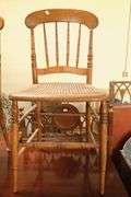 Pair Victorian Cane Seat Chairs