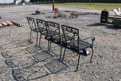 4 Wrought Iron Patio Chairs