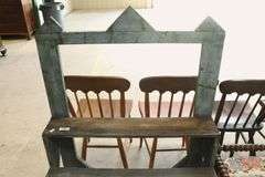 Antique Primitive Painted Plant Stand