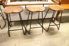 (3) Modern Bar Stools