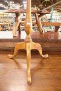 Colonial Revival Tiger Maple Candle Stand