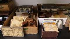 Collection of Vintage Antique Stereo Viewers & Cards