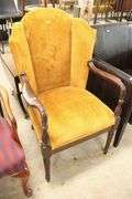 Colonial Revival Mahogany Lolling Chair