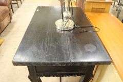Spanish Colonial Style Painted Library Table