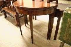 Colonial Revival Hepplewhite Style Inlaid Mahogany Card Table, Probably Potthast Bros.