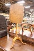 Colonial Revival Tiger Maple Candle Stand