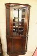Modern Mahogany Corner Cabinet