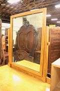 Antique Golden Oak Dresser with Mirror