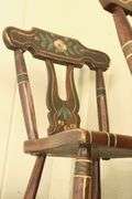 (6) Pennsylvania Painted Plank Seat Chairs