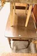 MCM Walnut and Laminate End Table