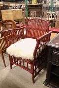 MCM Split Bamboo Armchair