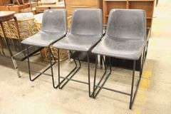 (3) Modern Bar Stools