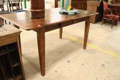 Vintage Farmhouse Pine Harvest Table