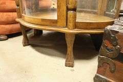 *NO STORAGE* Modern Oak China Cabinet