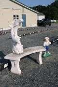 *NO STORAGE* Concrete Bench and Garden Sculptures