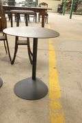 Pair Post Modern Metal Cocktail Tables
