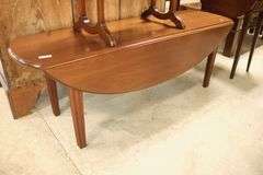 Modern Mahogany Drop Leaf Coffee Table