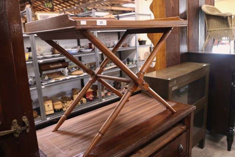 Regency Mahogany Butler's Tray with Stand