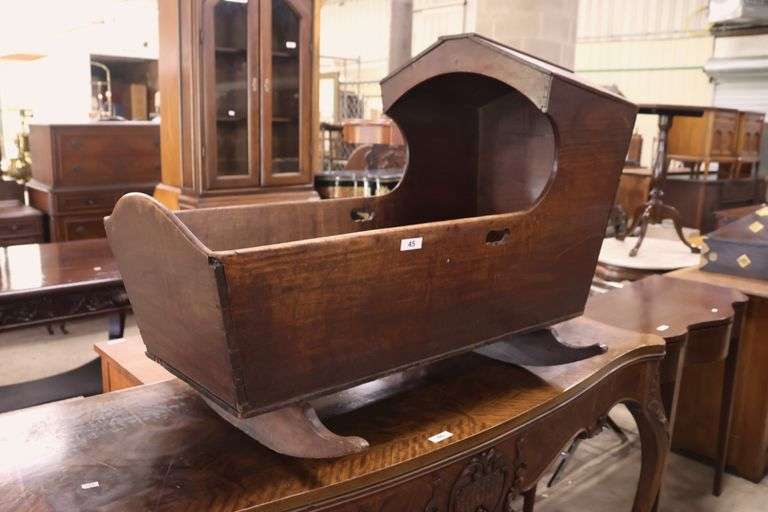 Pennsylvania Dovetailed Walnut Cradle