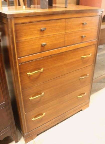 MCM Walnut Four Drawer Chest