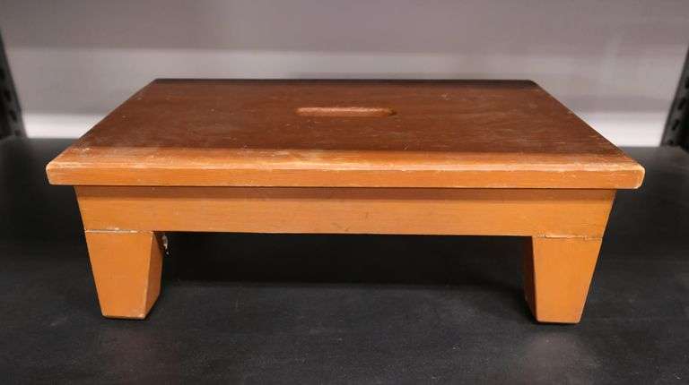 Vintage Painted Wooden Foot Stool - Dixon's Auction at Crumpton