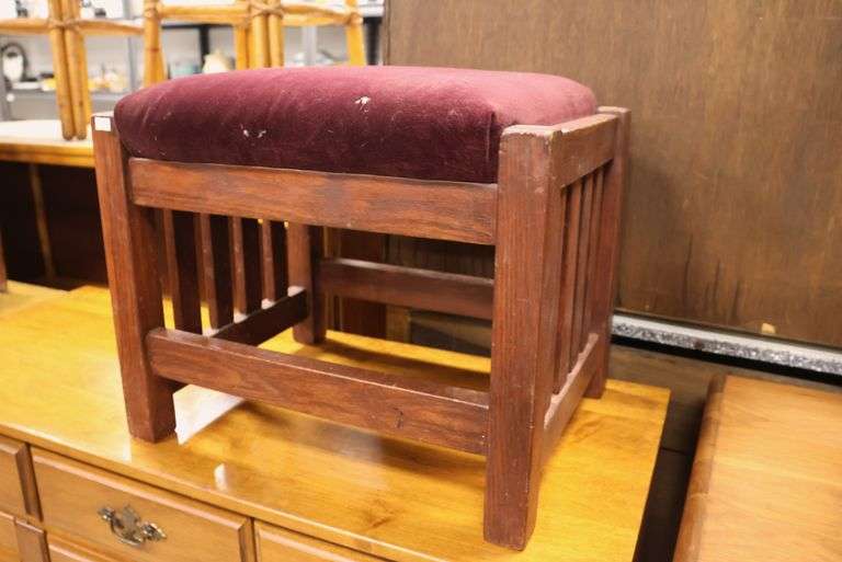 Mission Style Oak Footstool