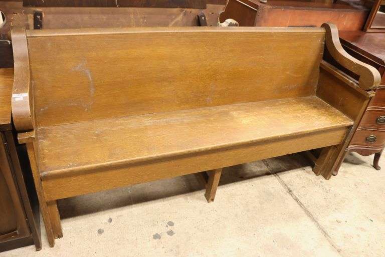 Lancaster County PA Ochre Grained Softwood Bench