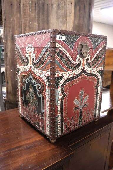 Asian Inspired Tack Decorated Trunk