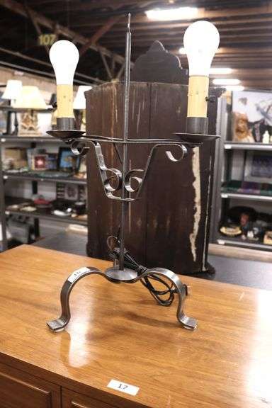 Colonial Style Wrought Iron Lamp