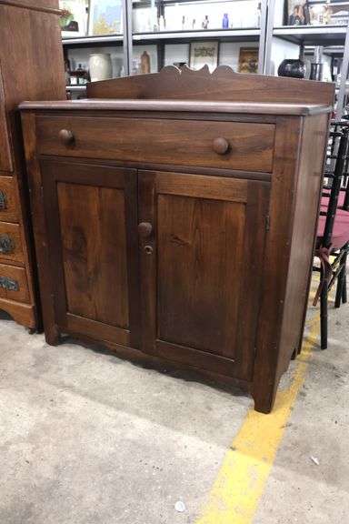 Antique Farmhouse Walnut Jelly Cupboard