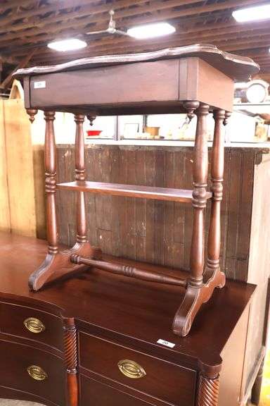 Antique Cottage Softwood Spool Table