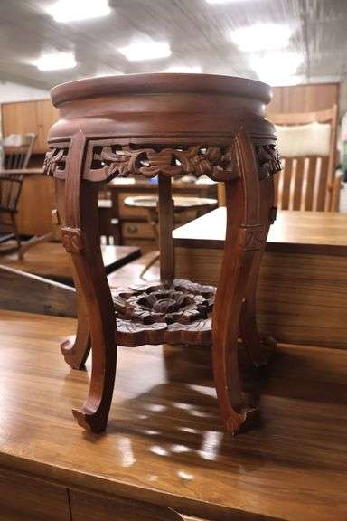 Asian Marble Top Stand