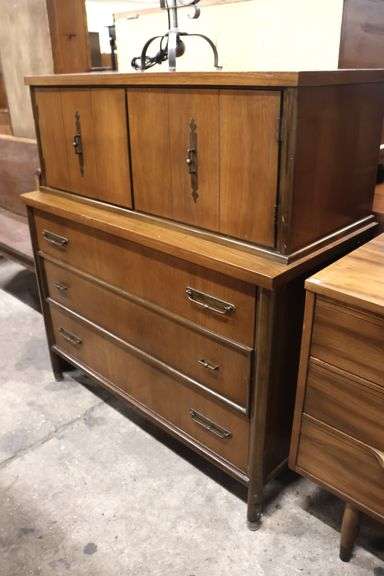 MCM Directoire Style Walnut Gentleman's Chest