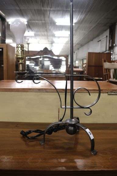 Colonial Style Wrought Iron Lamp