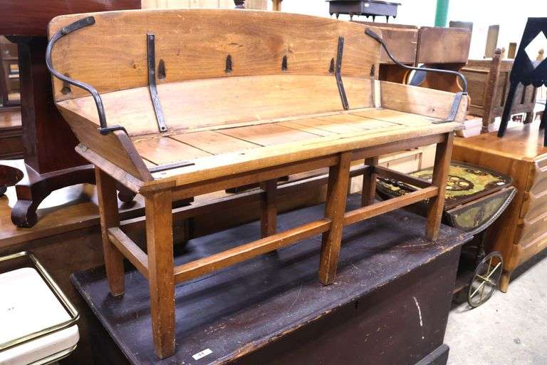 Antique Farmhouse Buggy Seat Bench