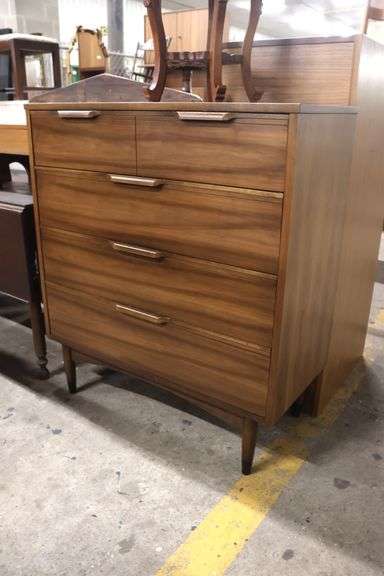 MCM Walnut Four Drawer Chest