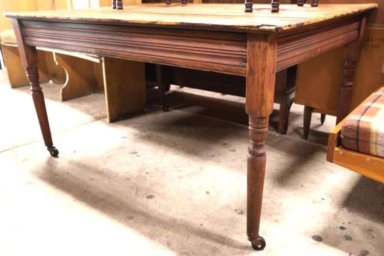 Southern Federal Vernacular Yellow Pine Farm Table