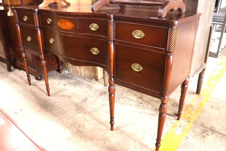 Berkey & Gay Federal Style Inlaid Mahogany Sideboard