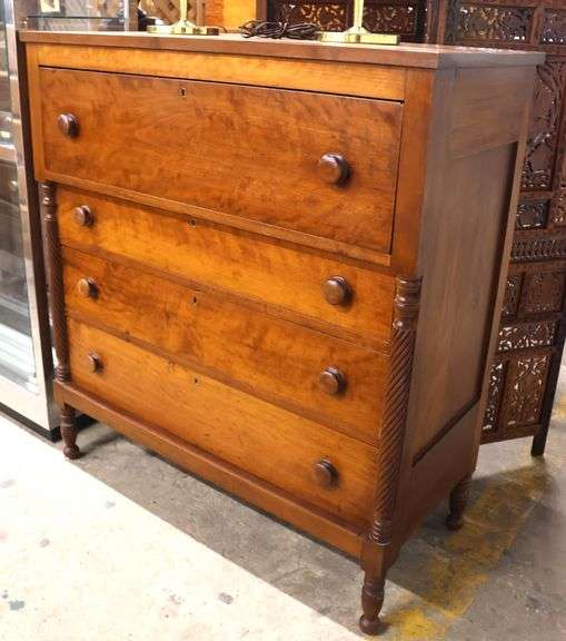 Pennsylvania Late Federal Cherry Split Column Chest